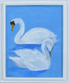 painting with 2 swans