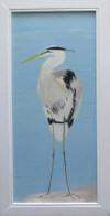 great blue heron painting