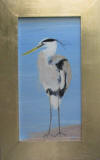 painting with great blue heron